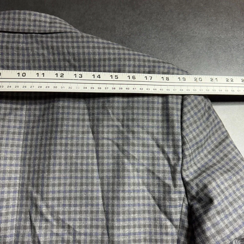 Michael Kors Blazer Sport Coat‎ 42L Mens Gray Check